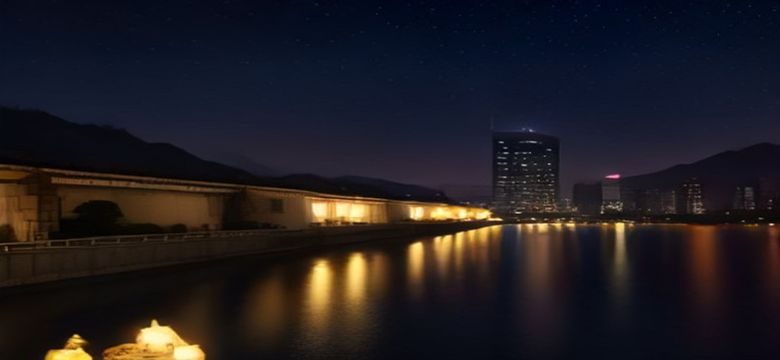 香港街头夜景，霓虹灯招牌映照湿润的路面，人流攒动，呈现2000年代末香港都市的喧嚣与复杂，与陈冠希阿娇事件发生的时代背景高度契合